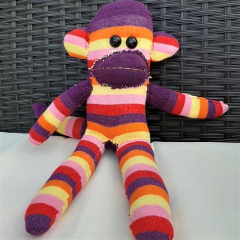 Sock Monkey Craft Kit Sock Creatures Sewing Kit Craft Etsy