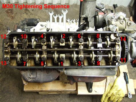 Tightening Sequence For An M30 Engine