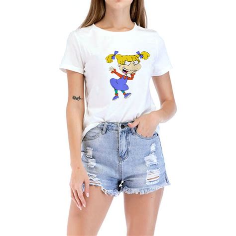 2019 Fashion Cartoon Rugrats Girl T Shirt Short Sleeve Summer Cute