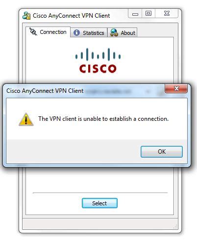 During the 1st 10 minute after login, anyconnect vpn client will lost vpn connection for a few seconds (ranging from 3 seconds to 10 seconds), then it au. Cisco Anyconnect + Kaspersky: 'The VPN Client is unable to ...