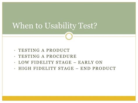 Ppt Usability Testing 101 Powerpoint Presentation Free Download Id