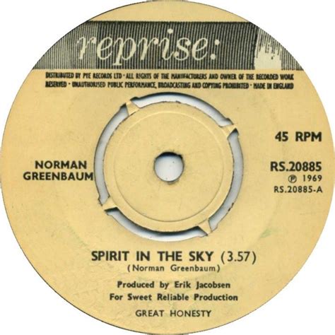 Norman Greenbaum - Spirit In The Sky (Reprise) No.1 (Mar '70) > https