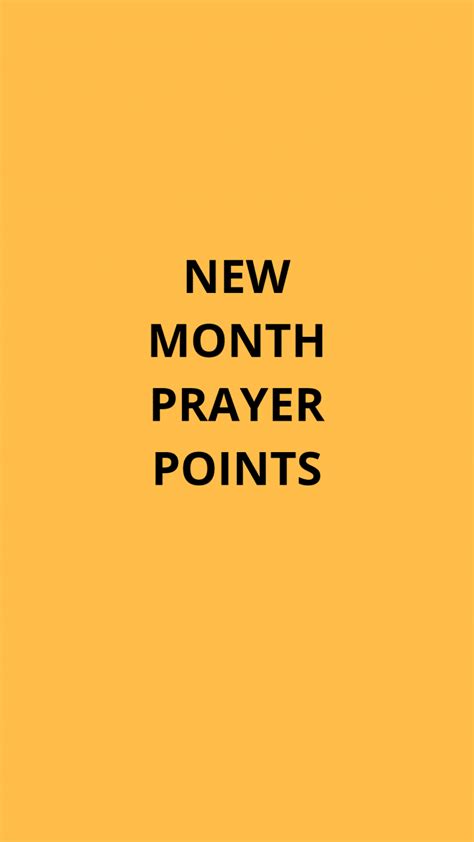 30 New Month Prayer Points With Scriptures