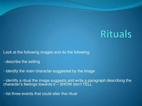 Ppt Rituals Powerpoint Presentation Free Download Id4070027
