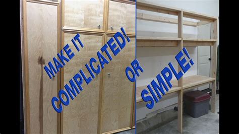 How To Make Sturdy 2x4 Garage Shelves Easy Or Complicated Youtube