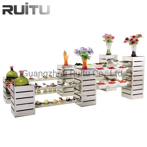 Buffet Display Stands And Risers Glass Platters Catering Ware Tabletop