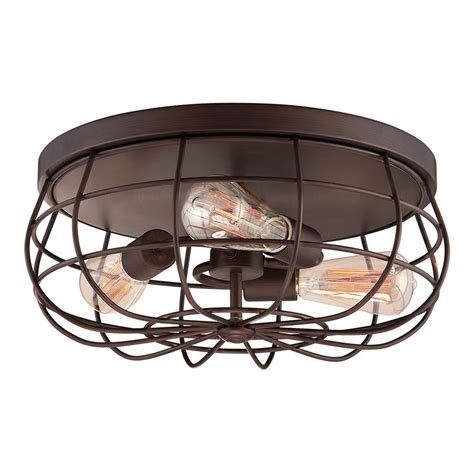 Do have the cabinets meet the ceiling. Millennium Lighting Neo-industrial 15-in Rubbed Bronze ...