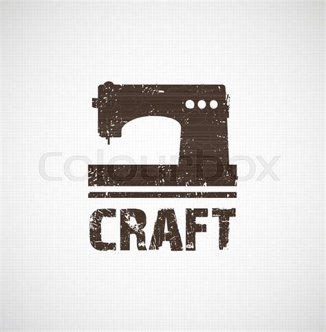 Craft Logo Business Idea Tool Of Stock Vector