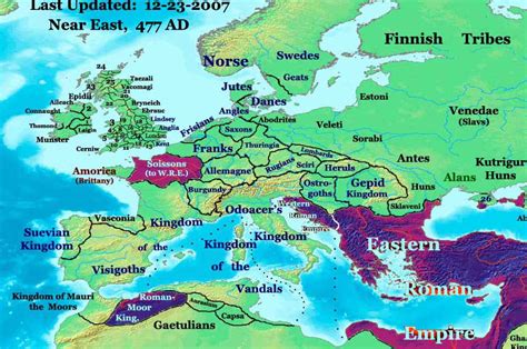 6th Century Map Of Europe United States Map