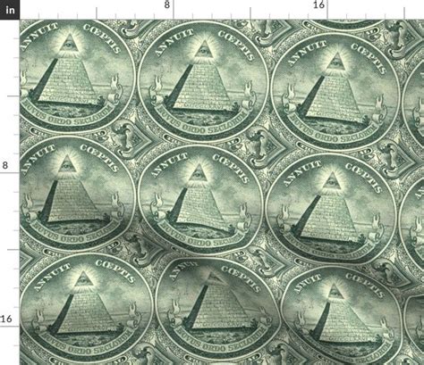 Dollar Bill Pyramid Spoonflower