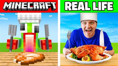 I Cooked Every Minecraft Food In Real Life Creepergg