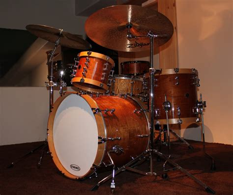 Solid Steam Bent Cherry Drum Kit Tl Drums
