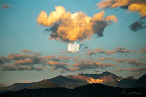 Moon Over Mountains Photos By Judi