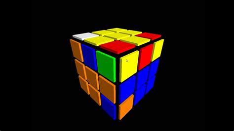 Rubiks Cube Animation Test Youtube