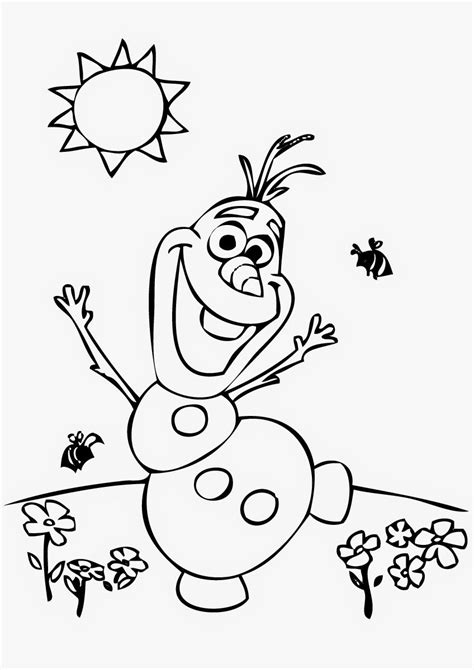 Olaf Summer Coloring Sheets Coloring Pages
