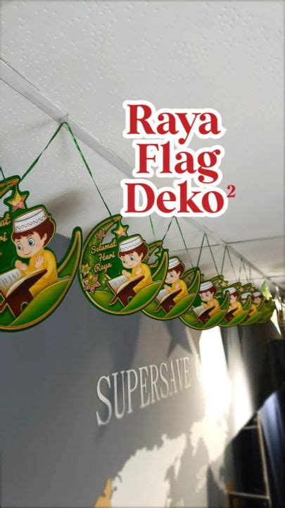 Supersave Selamat Hari Raya Horizontal Long Banner Flag Decoration