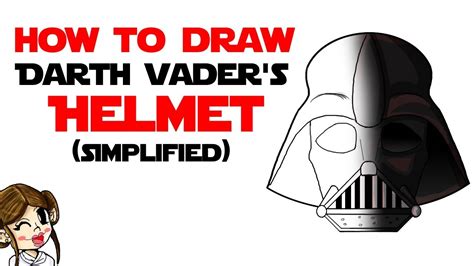 How to draw darth vader step by step? How to Draw Darth Vader's Helmet (Simple), Tutorial ...