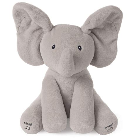 Gund Baby Animated Flappy The Elephant Stuffed Animal Plush Gray 12