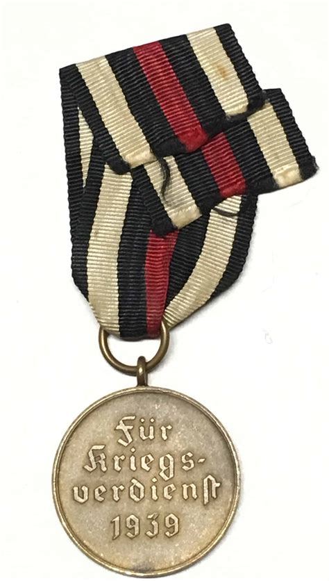 German Ww2 War Merit Medal Enemy Militaria