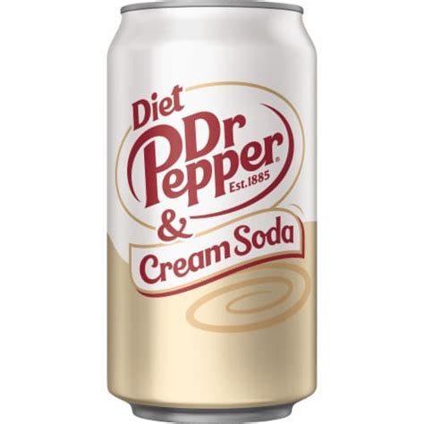 Dr Pepper And Cream Diet Soda Cans 12 Pk 12 Fl Oz Kroger