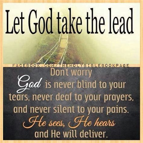 Let God Take The Lead Inspirational Words Let God Uplifting Thoughts