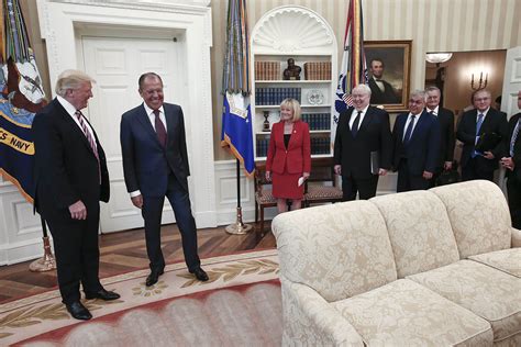inside the oval office with trump and the russians broad smiles and loose lips the washington