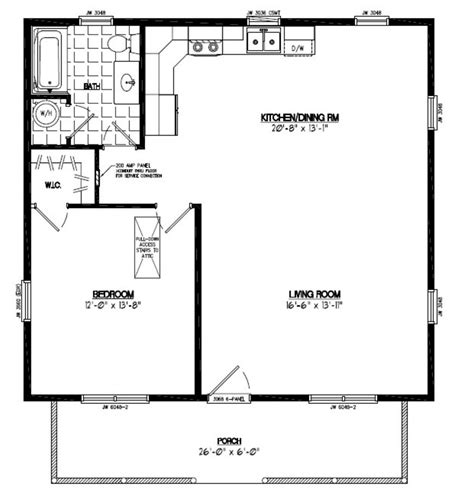 24 X 28 Cabin Floor Plans Floorplansclick