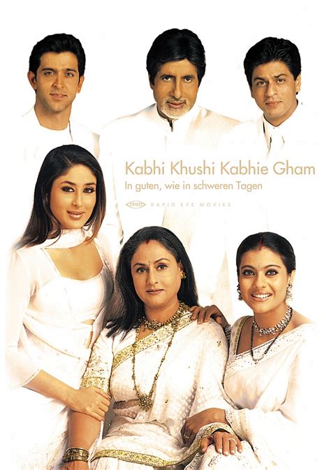 Poster Kabhi Khushi Kabhie Gham 2001 Poster Fericire și Tristețe
