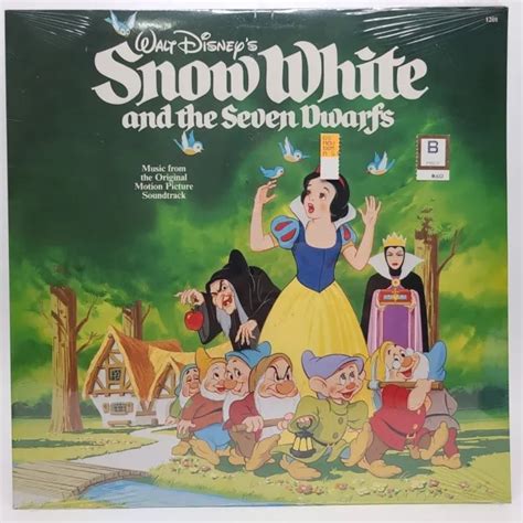 Snow White And The Seven Dwarfs Soundtrack Vinyl Lp 1987 Walt Disney