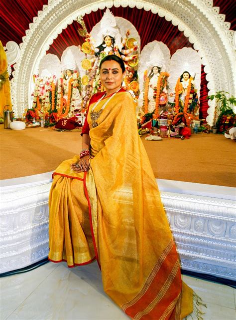 Durga Puja 2021 Rani Mukerji Kajol Look Radiant In Their Traditional