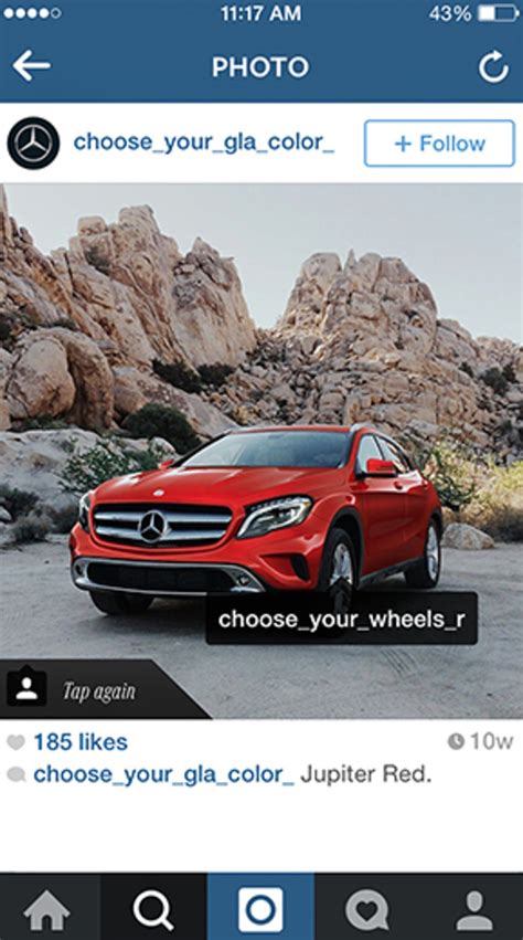 Build A Gla On Instagram Clever Mercedes Instagram Ad Campaign