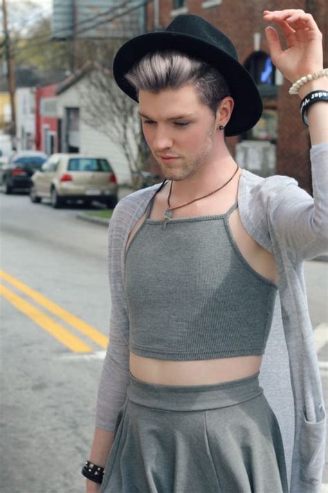 Enby Style Androgynous Men Genderqueer Fashion Ugly Men Wearing Skirts Men Dress Up Man
