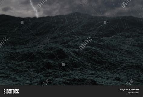 Stormy Ocean Waves On Image And Photo Free Trial Bigstock