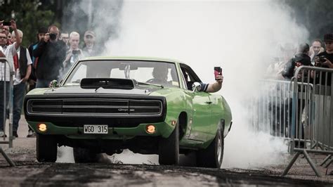 1970 Dodge Charger ~superb Burnout The Power Big Meet 2012 By Henrik