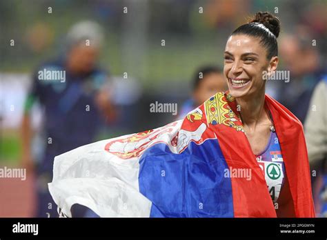 ivana spanovic vuleta serbia long jump gold medal european championships munich 2022 stock