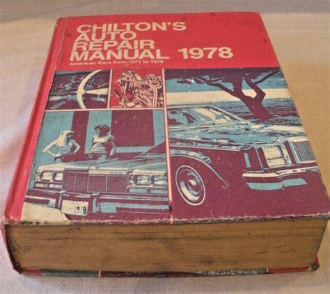 Chiltons Auto Repair Manual 1978 American Cars 1971 1978 Ebay