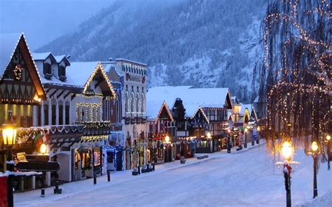 Bavarian Alps Winter Scenes Leavenworth Places To Go