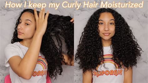 How I Keep My Curly Hair Moisturized In Between Wash Days Youtube