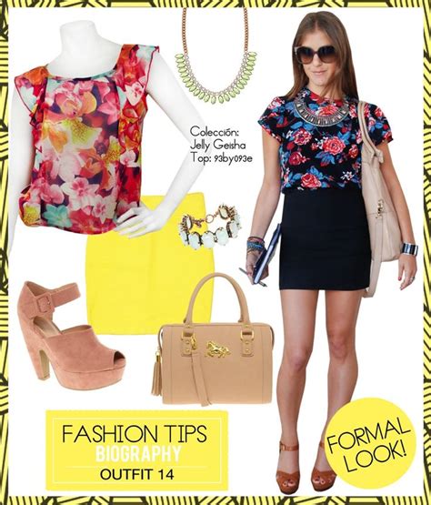 Floral Blouse Lemon Skirt Nude Platforms Nude Purse Crystal Bracelet