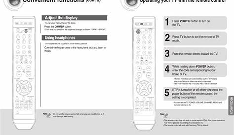 Operating your tv with the remote control, Convenient functions