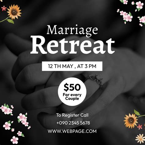 Marriage Retreat Flyer Template Postermywall