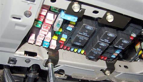 Fuse box diagram Ford F250, F350, F450, F550 (2002 - 2007) and relay