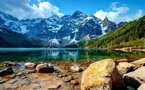 Jezioro Góry Tatry Wysokie Morskie Oko