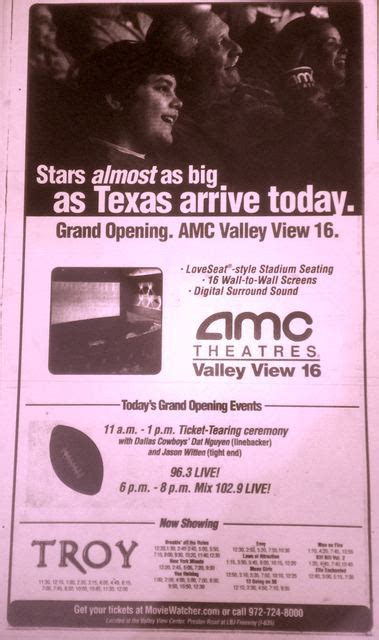 Loews cineplex opened the white marsh 16 on december 25, 1997. AMC Valley View 16 in Dallas, TX - Cinema Treasures