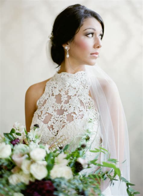 Indoor Bridal Session Sleeveless Lace Dress Bridal Portraits Indoor