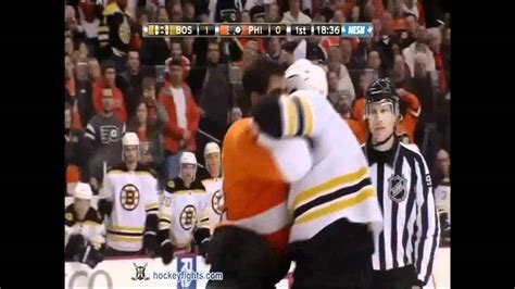 Boston Bruins Fights 2011 2012 Part 4 Youtube