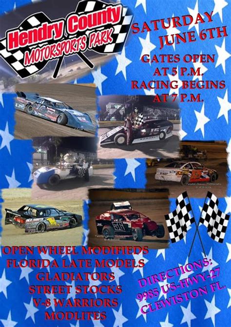 Open Wheel Modifieds And Florida Late Models Return To Hendry County