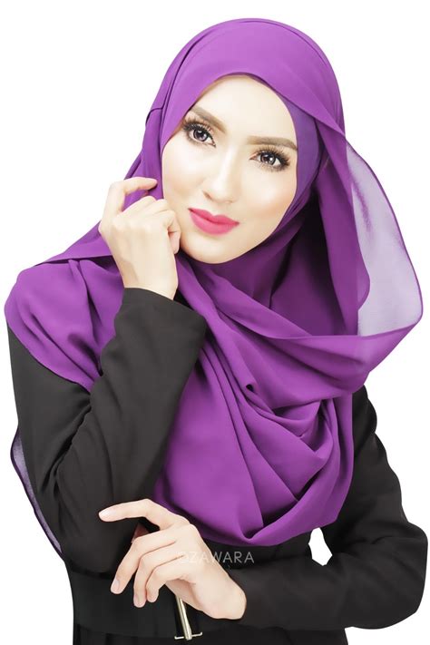Buy Easy To Operate Two Pieces Muslim Headscarf Hijab