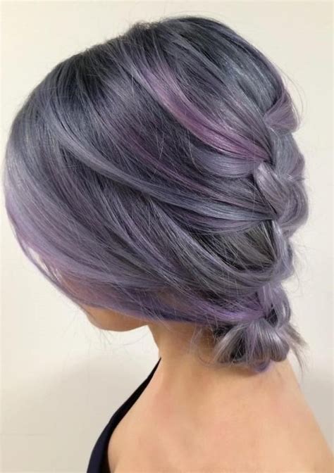 21 Best Grey Purple Hair Images On Pinterest Hair Colors