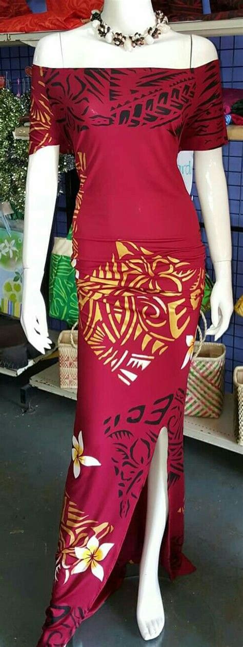 beautiful samoan design polynesian dress hawaiian fashion island style clothing